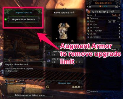 mhw how to augment armor
